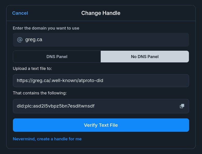 Change Handle screen #4